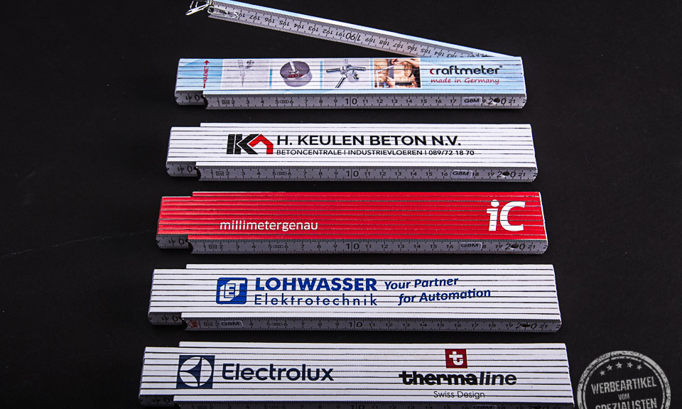 Werbegeschenk Meterstab mit Magnet