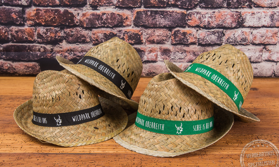 wildtierpark oberreith strohhut werbeartikel