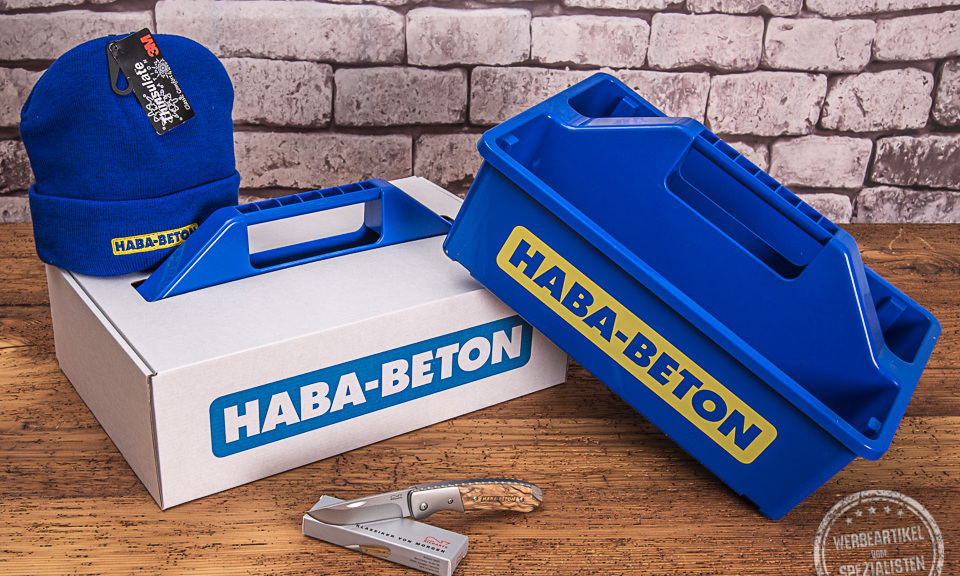 Werbegeschenke Haba Beton