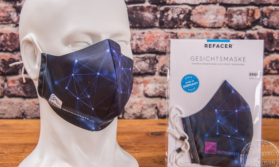 refacer maske mit werbedruck