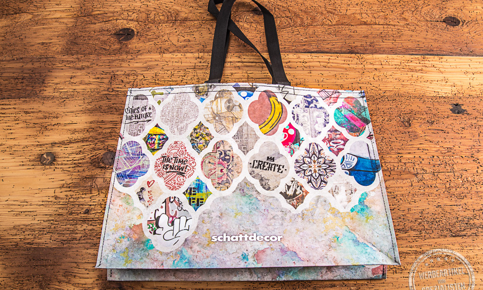 Schattdevor Tragetasche in tollem Design aus waschbarem Papier