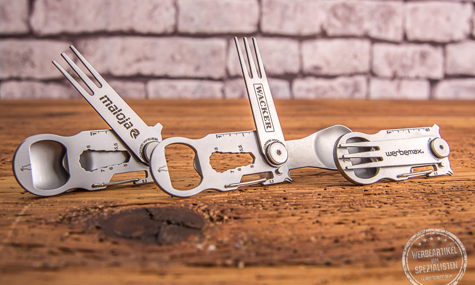 Key Tool Snack als Werbegeschenk mit Logogravur