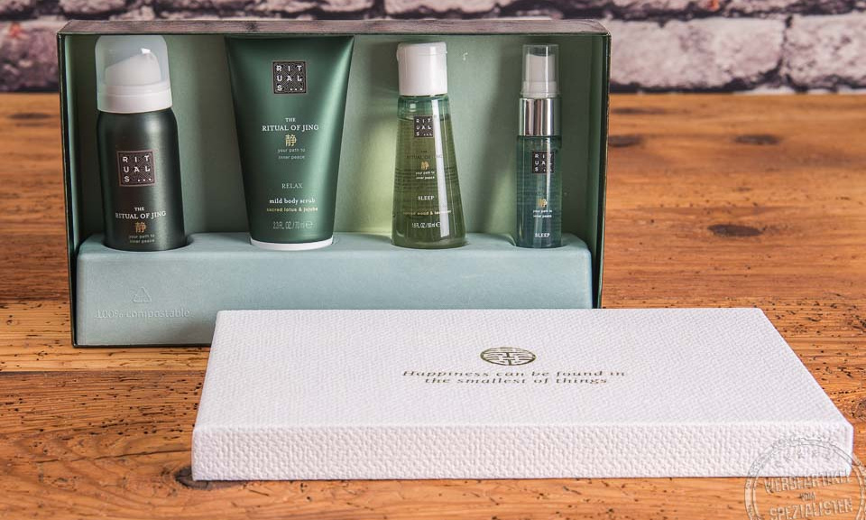 Rituals Geschenkset als Werbegeschenk im Geschenkkarton mit unterschiedlichen Rituals Produkten