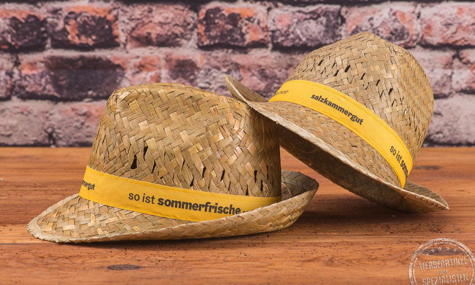 salzkammergut strohhut werbeartikel