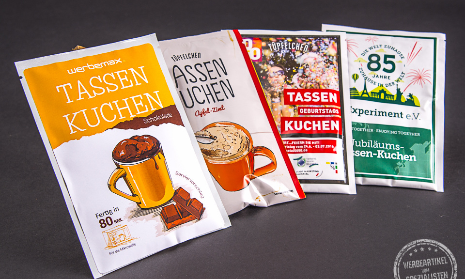 eigenes Etikett auf Backmischung