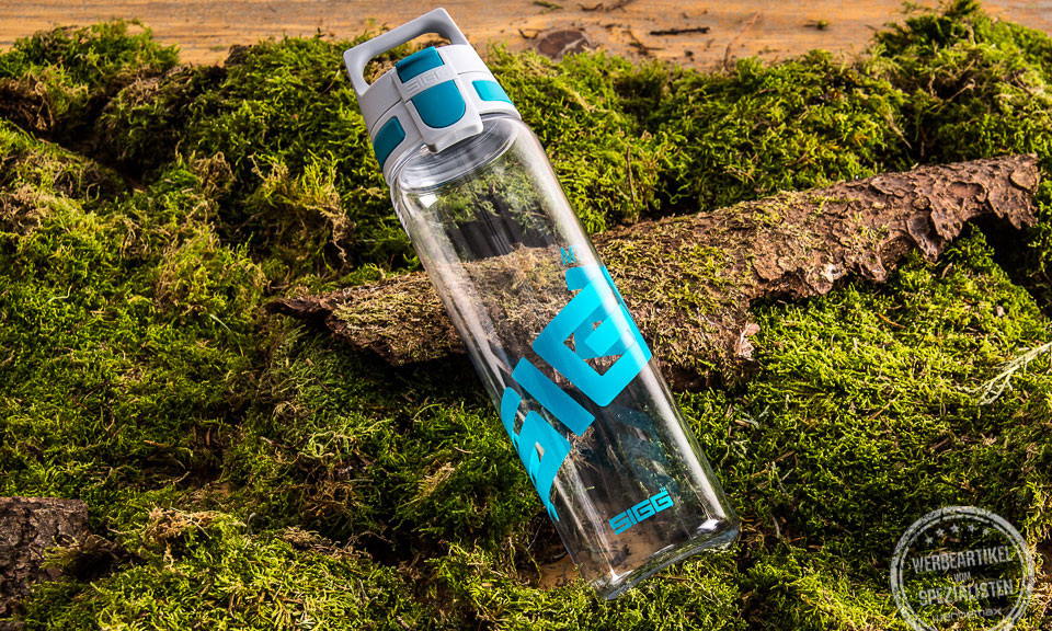 SIGG Trinkflasche Clear One in durchsichtigem Design als Werbeartikel.