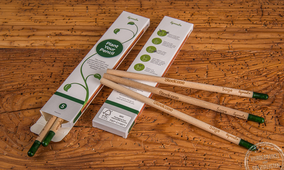 Nachhaltiger Sprout Bleistift mit Werbeanbringung von Steelcase 