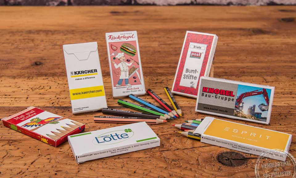 6er Buntstifte im Papier-Etui