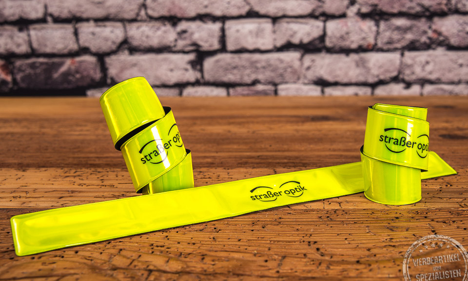 Werbegeschenk Reflektorarmb&auml;nder mit Druck 