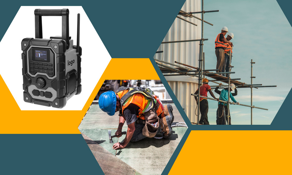 Baustellenradio Werbeartikel f&uuml;r Handwerker