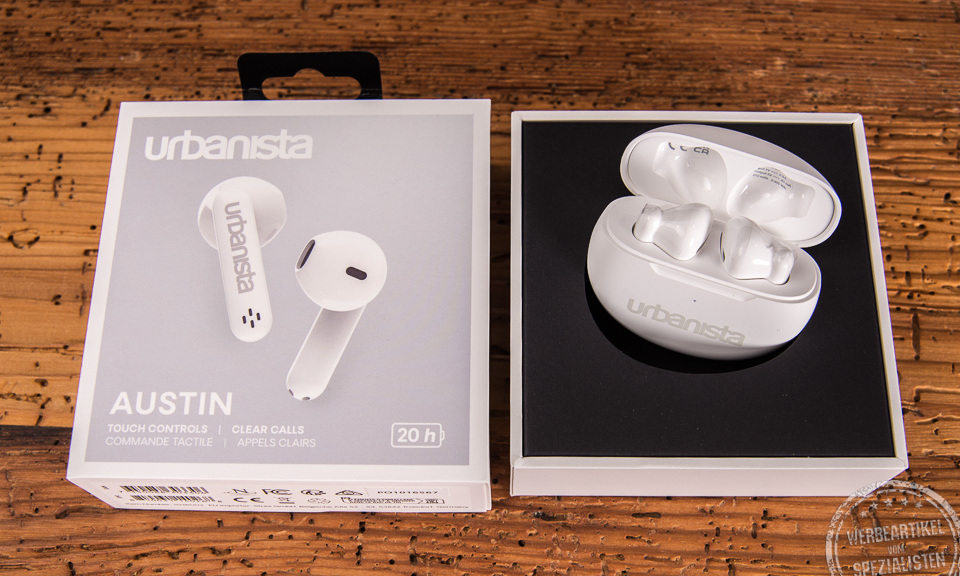 urbanista Werbeartikel in ear Kopfhörer AUSTIN weiß