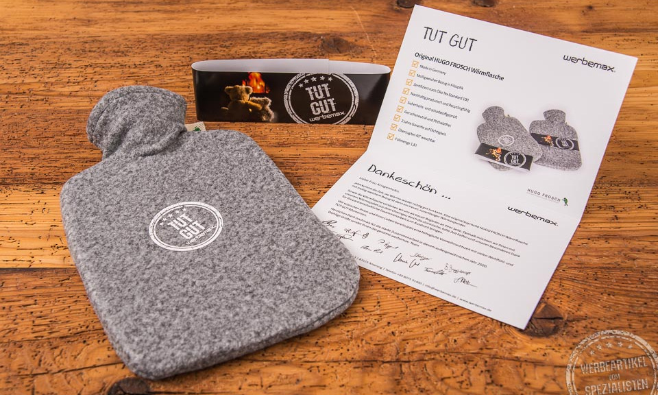 W&auml;rmflasche als Werbeartikel