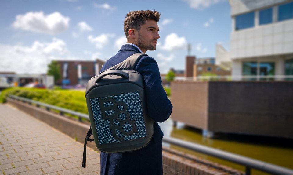 Smart LED Backpack Rucksack mit Display