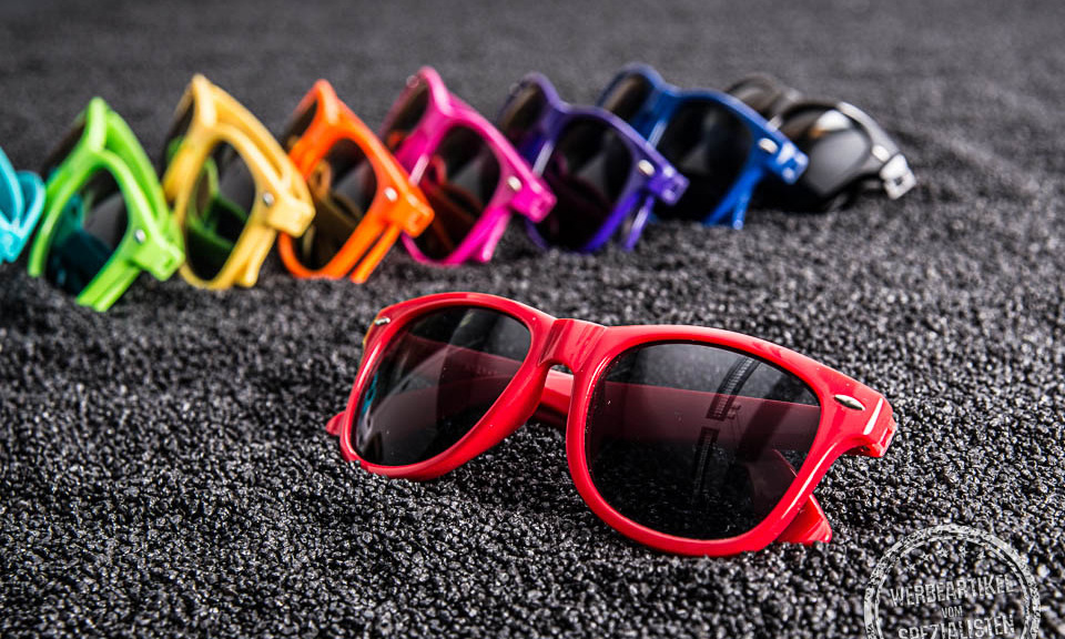 Werbeartikel Sonnenbrille mit Logodruck