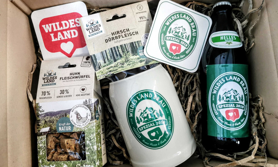 Wildes Land Krug bedruckt