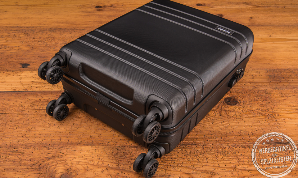 Travelite 4-Rad-Trolley schwarz liegend