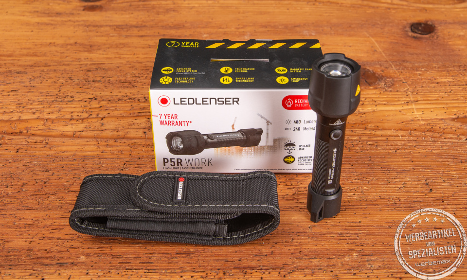 Professionelle LEDLenser P5R WORK Taschenlampe mit starker Leuchtkraft