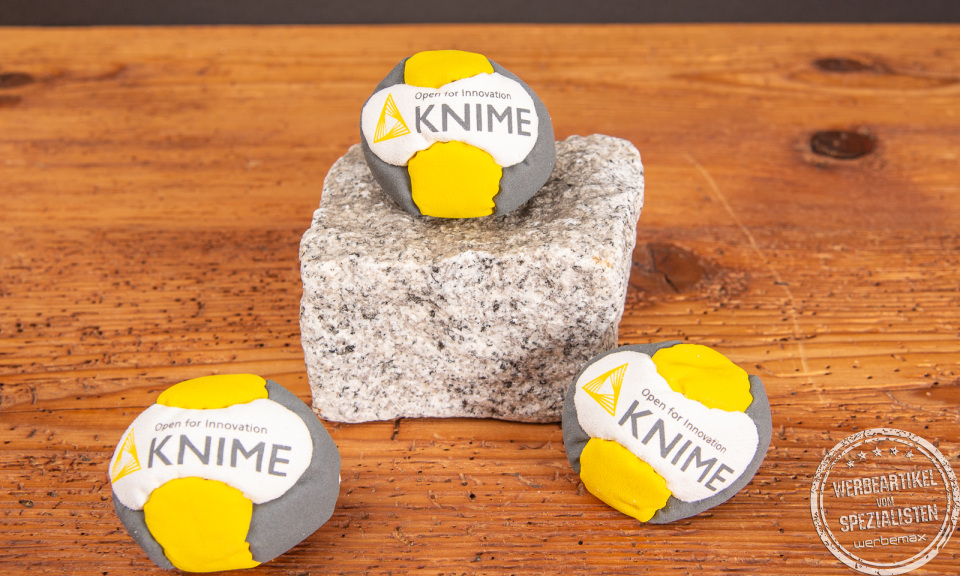 Footbag mit Logodruck Referenz Knime.