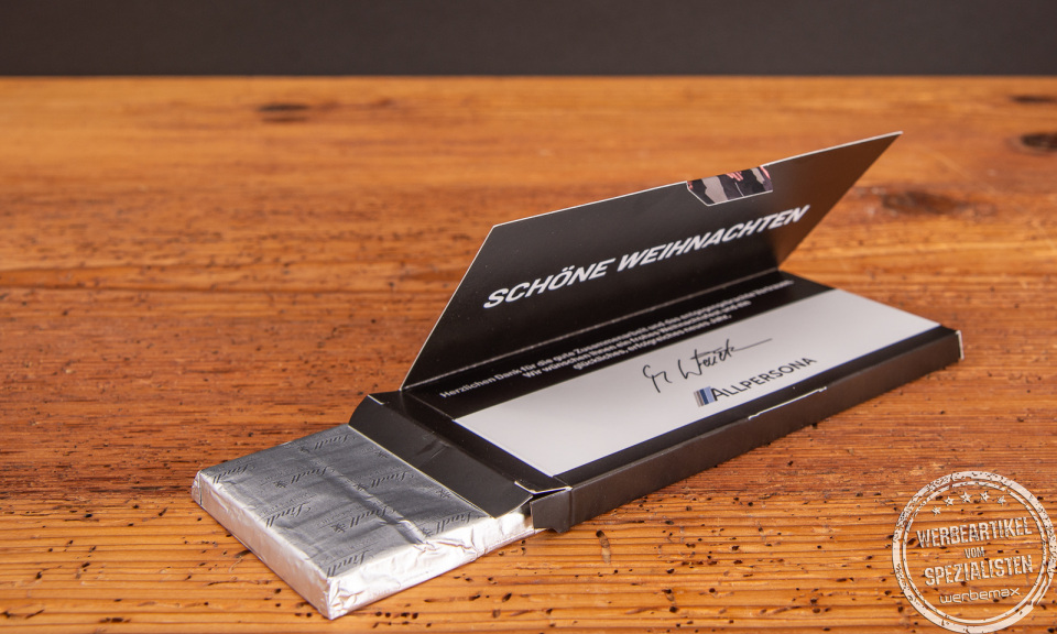 Schokogru&szlig;karte individuell bedruckt Referenz ecs.