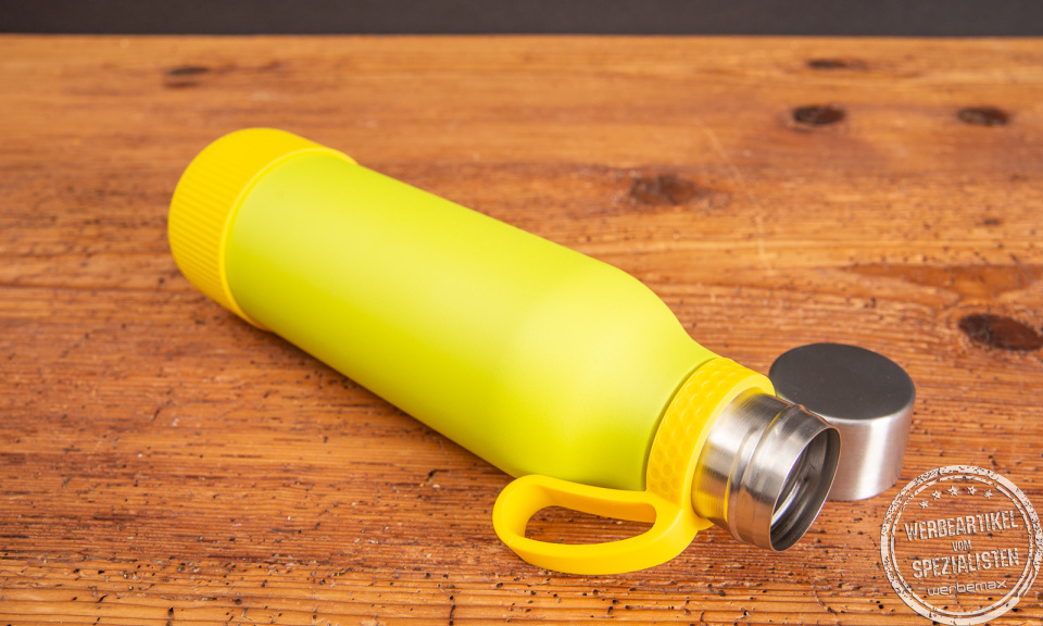 Edelstahl Trinkflasche MyNizza als Werbeartikel.