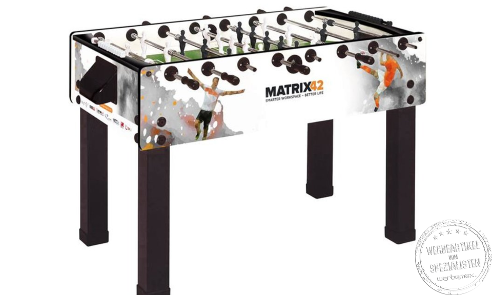 Kickerland 200 Promotionkicker mit Logodruck als Werbemittel.