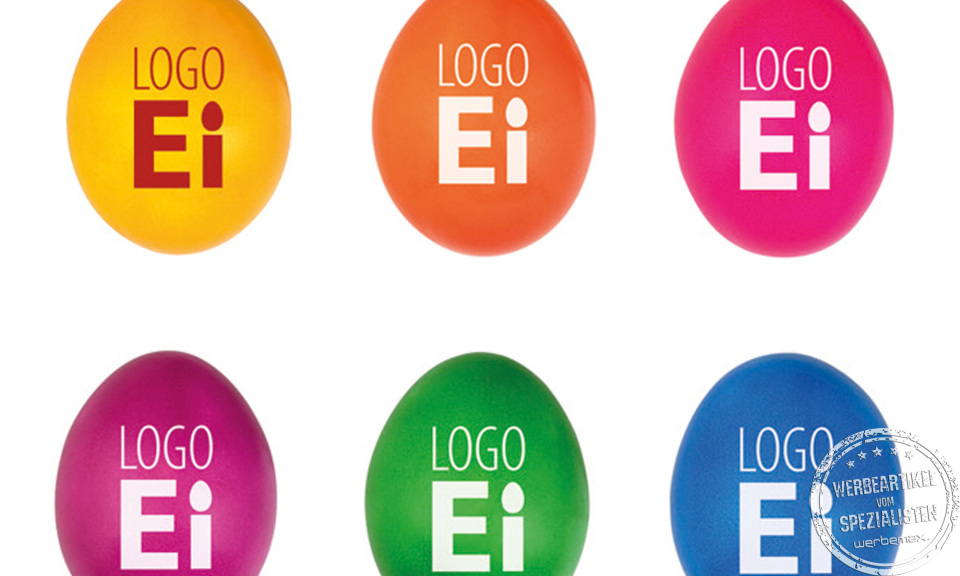 Hartgekochte Brotzeit Eier in verschiedenen Farben mit Ihrem Logodruck