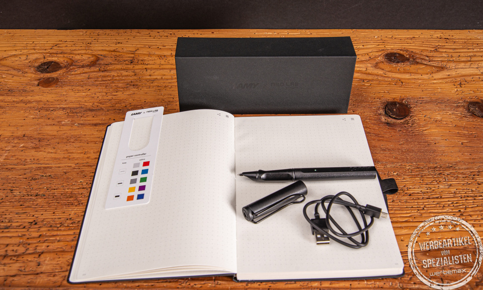 Digitales Schreibset von LAMY als stilvolles Werbegeschenk f&uuml;r Unternehmen.