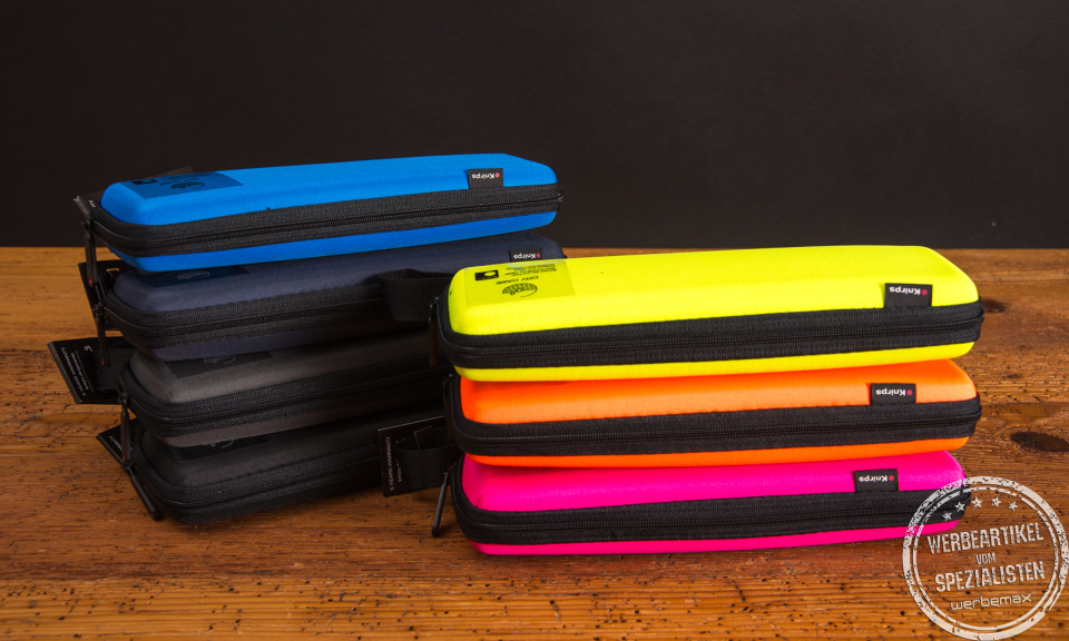 Auff&auml;lliges Werbegeschenk von Knirps - der bunte Taschenschirm in Neonfarben ist auff&auml;llig, hochwertig und absolut robust. Das DryCase ist eine sch&ouml;ne, schlanke Aufbewahrung und sch&uuml;tzt Ihre Sachen vor N&auml;sse. 