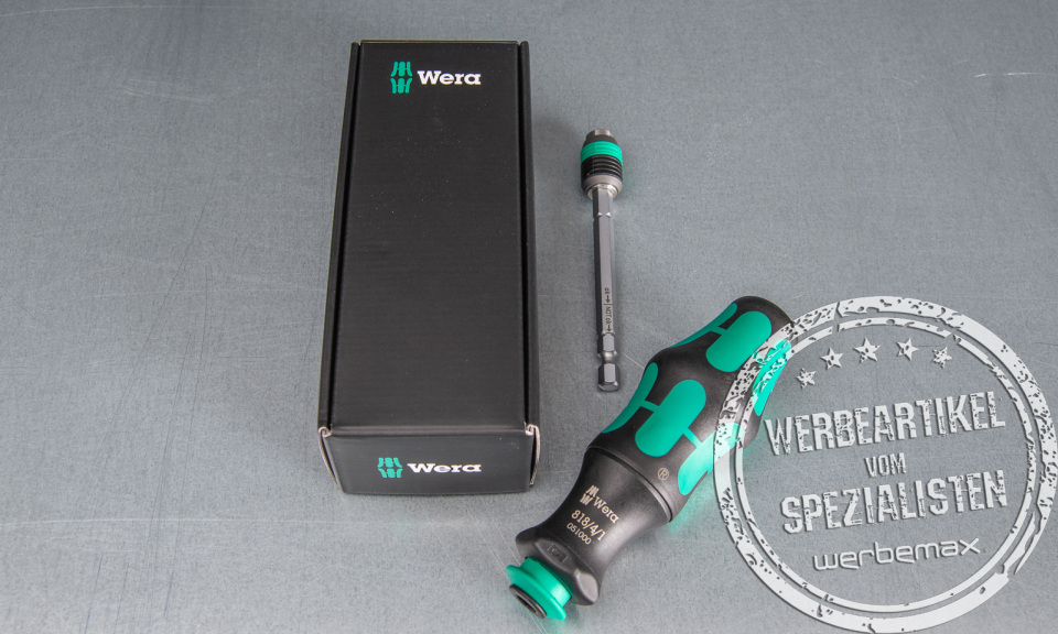 WERA Kraftform kompakt 20A mit Geschenkverpackung als Werbegeschenk.