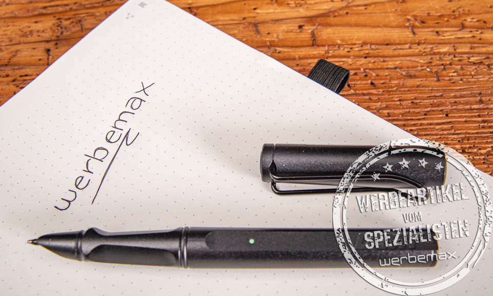 LAMY safari ncode Set mit Notizbuch und Smartpen zur digitalen Notizerfassung.