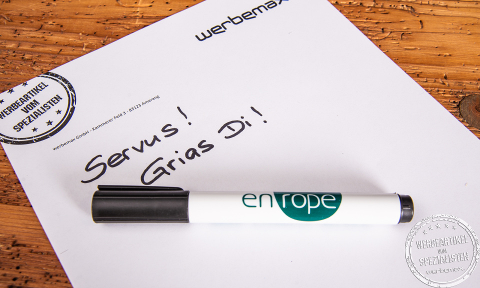 Schneider Permanent Marker mit Logodruck Referenz "en rope".