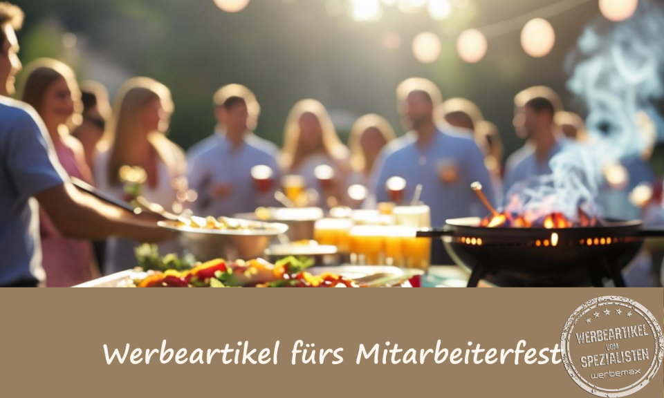Werbeartikel fürs Mitarbeiterfest, Sommerfest, Mitarbeiter-Event.