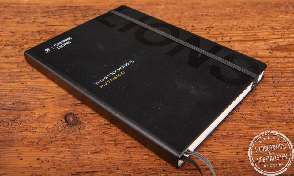 euchtturm Notizbuch A5 mit personalisiertem Logodruck auf dem Cover.