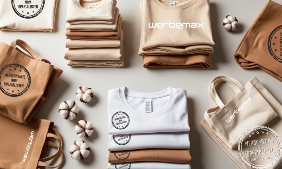 Werbetextilien aus Baumwolle.