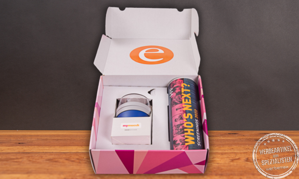 mymuesli Geschenkset mit personalisierbarer M&uuml;sli-Dose und Foodjar &ndash; nachhaltiges Mitarbeiter- und Kundengeschenk mit Bio-Qualit&auml;t