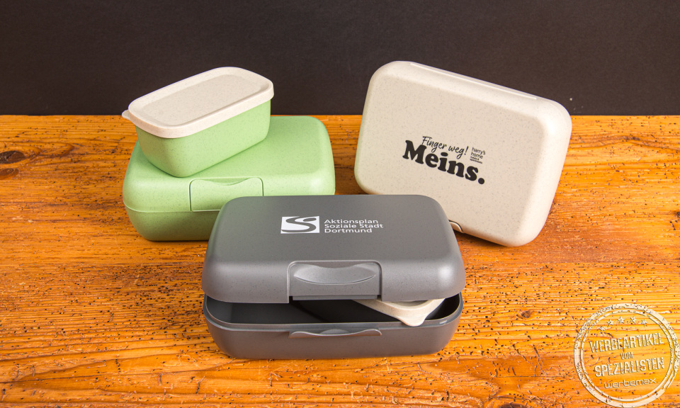 koziol CANDY Lunchbox mit Logo &ndash; nachhaltiges Mitarbeitergeschenk f&uuml;r Unternehmen.