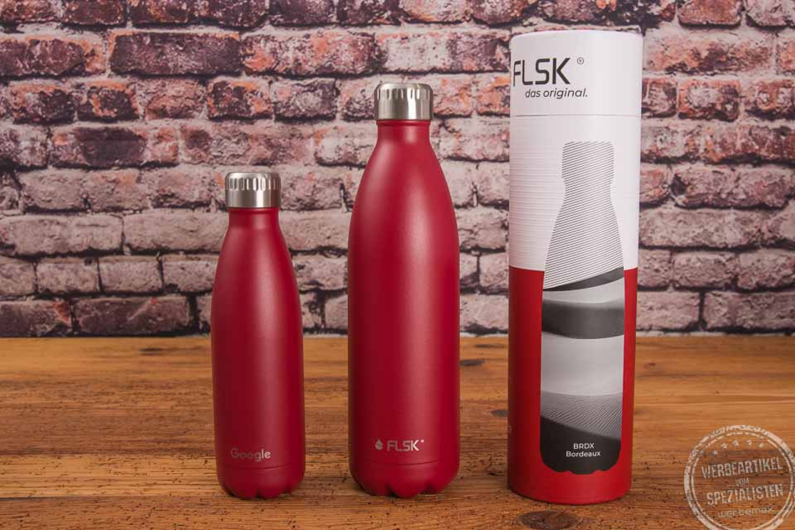 FLSK Flaschen groß und klein in rot
