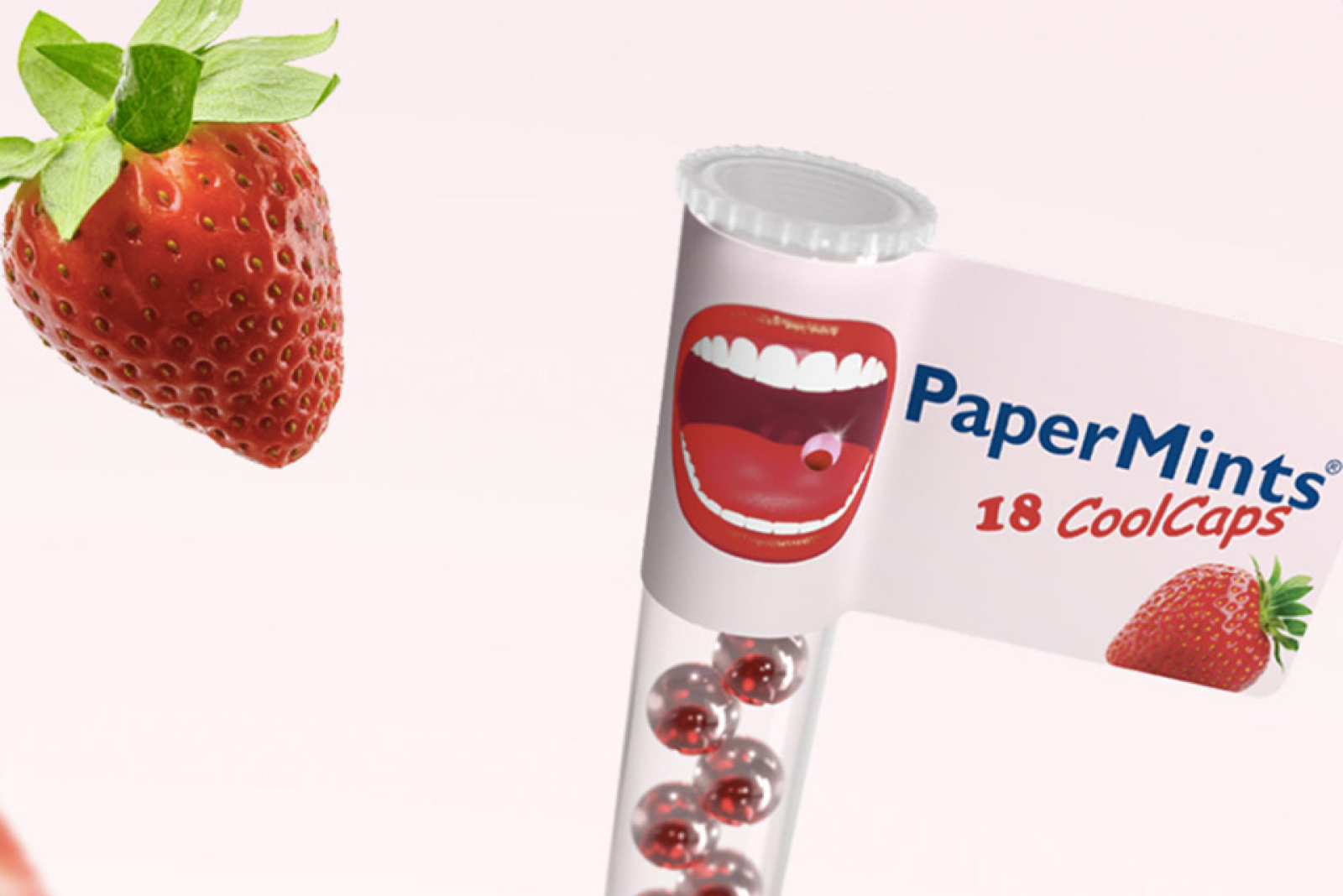 PaperMints CoolCaps Geschmacksrichtung Erdbeere