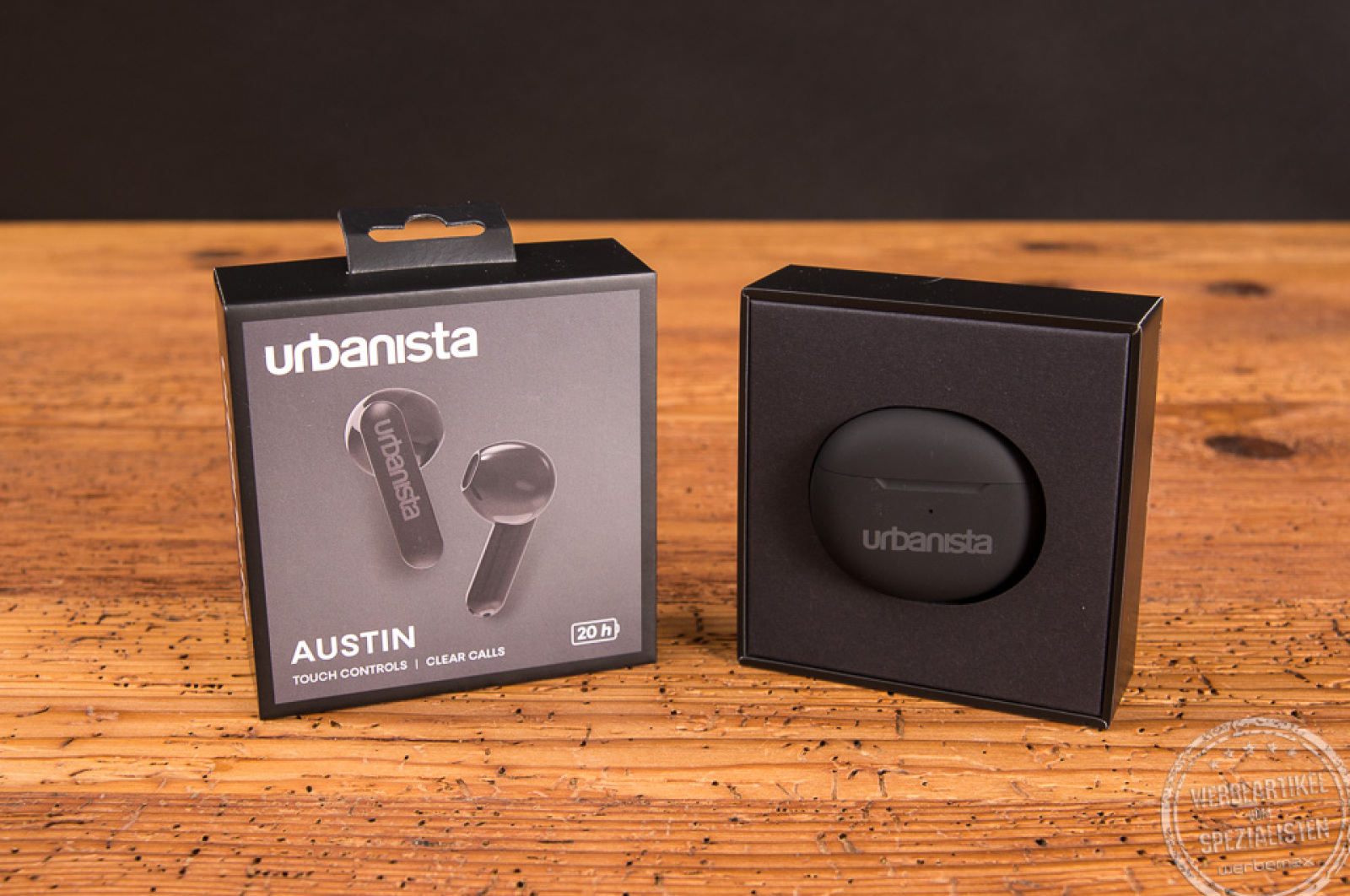 urbanista AUSTIN in-ear Kopfhörer schwarz mit Verpackung