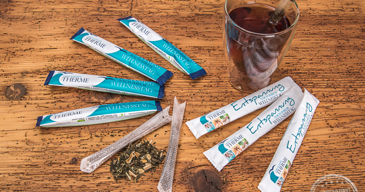 Tea Sticks für den Messeauftritt