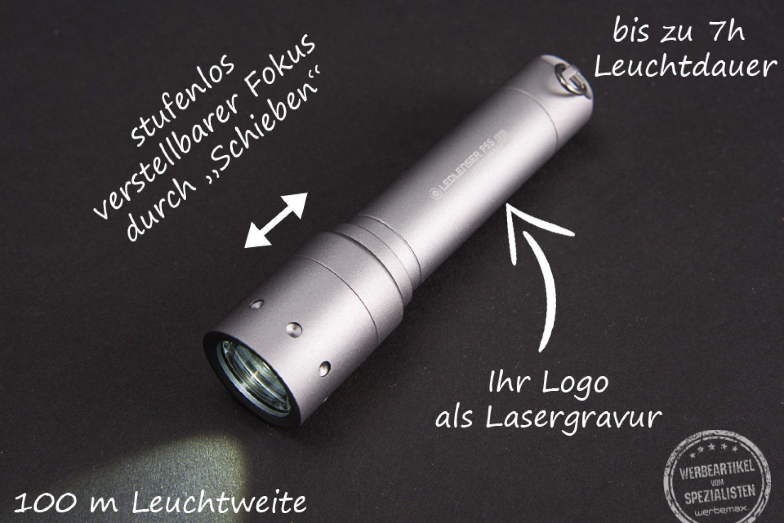 LED Lenser Lampe mit Gravur