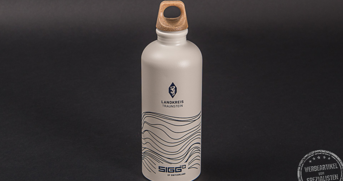 Sigg Trinkflasche mit Logo Druck als Werbeartikel