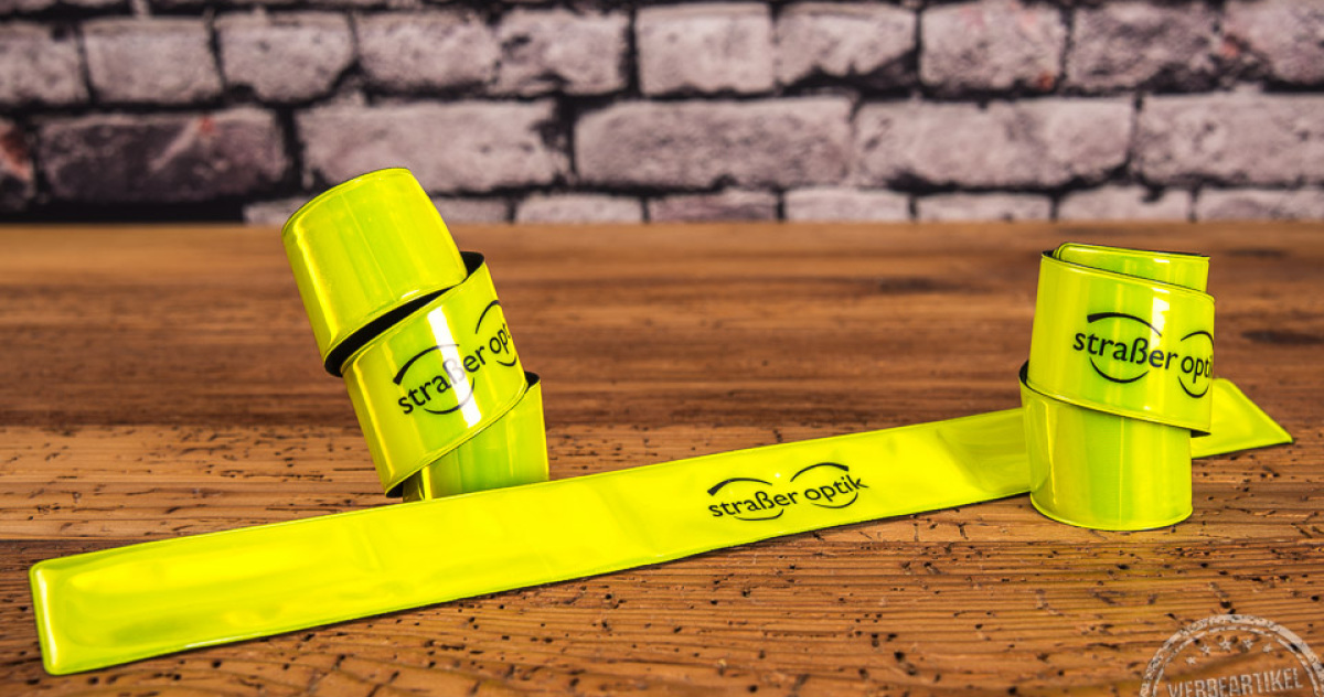 Werbegeschenk Reflektorarmb&auml;nder mit Druck 