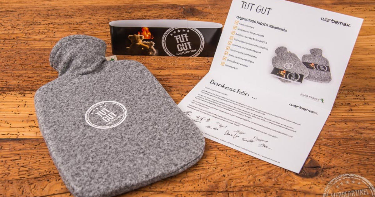 W&auml;rmflasche als Werbeartikel