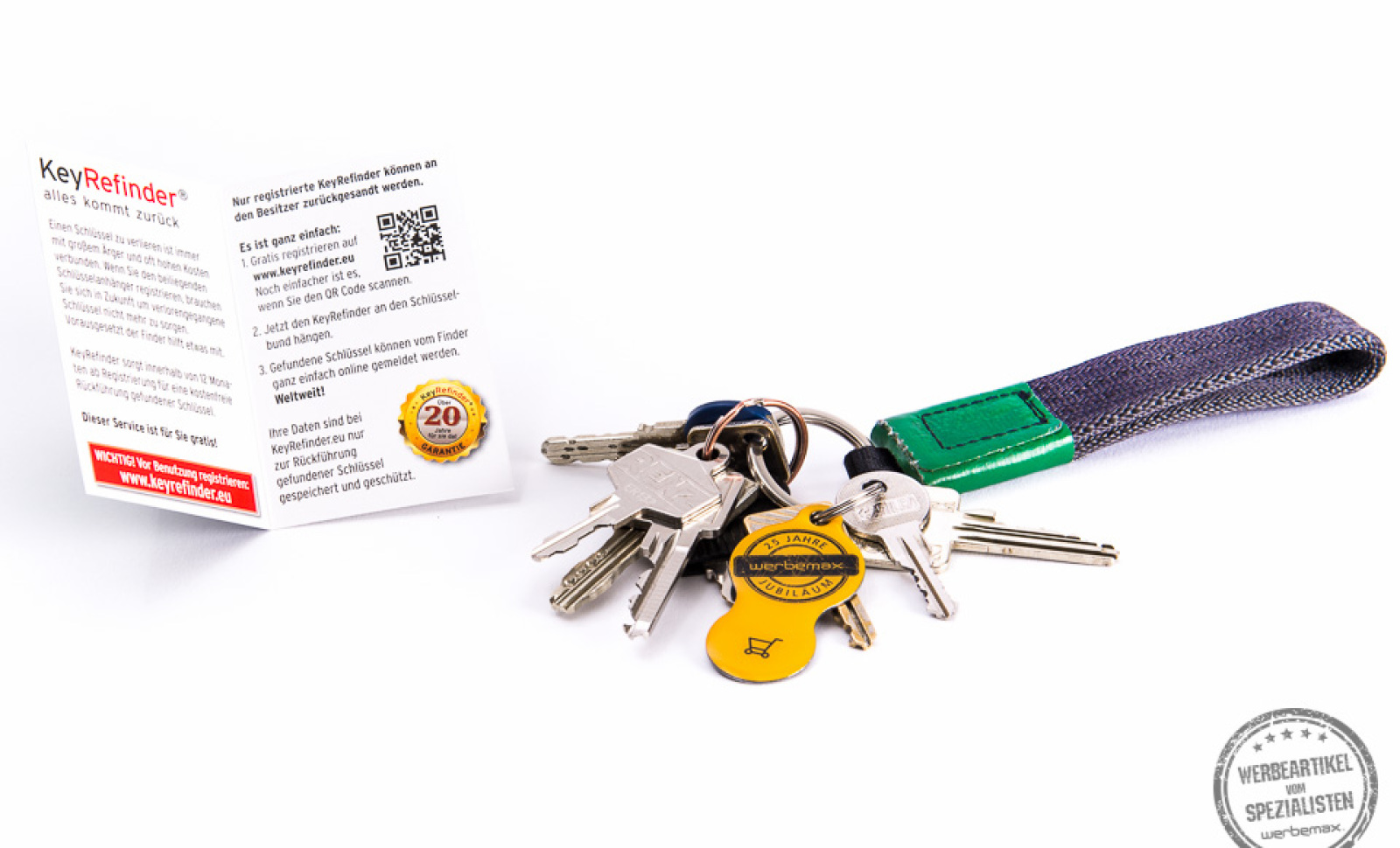 werbemax Schlüsselfinder KeyRefinder mit Werbedruck