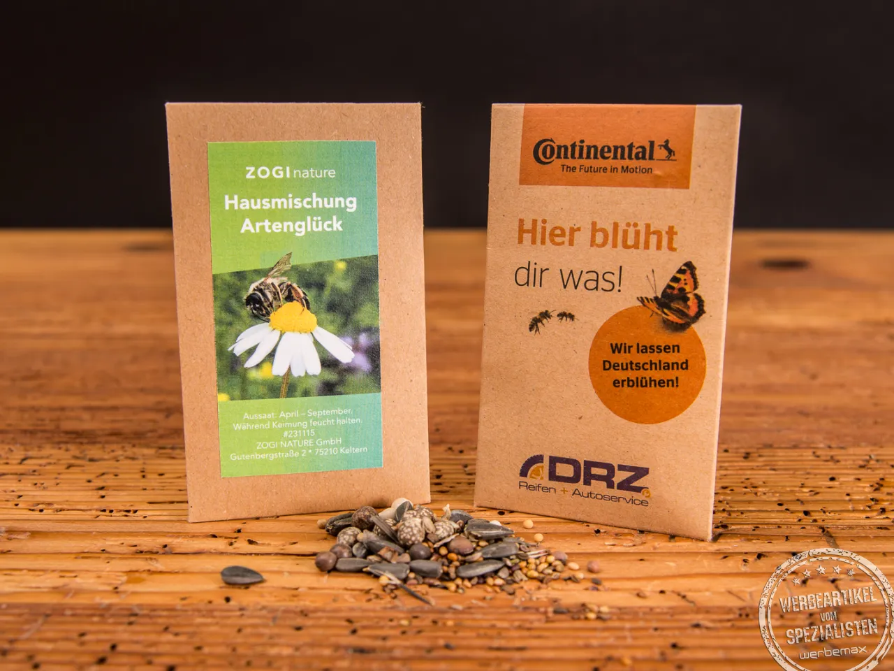Samenbriefchen mit Logo als Giveaway | werbemax