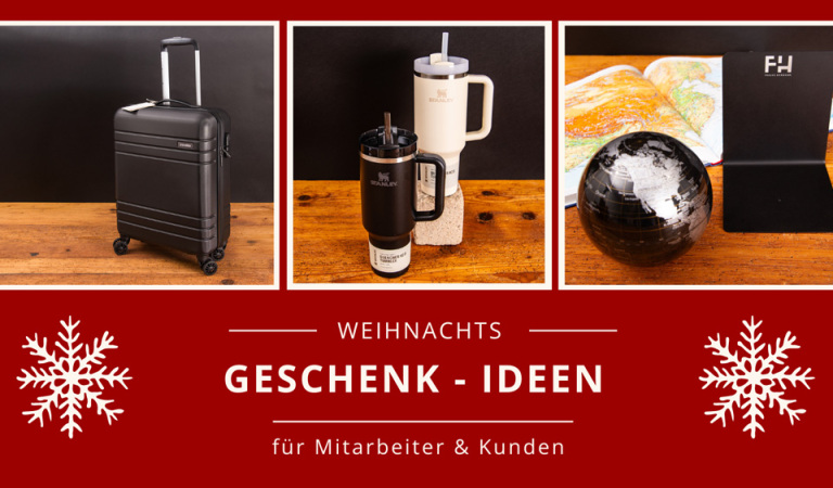 Titelbild Blogbeitrag Geschenk-Ideen für Mitarbeiter und Kunden zu Weihnachten.