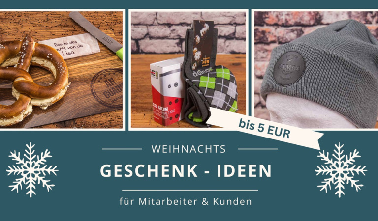 Titelbild Blogbeitrag Weihnachts Geschenk-Ideen bis 5 EUR.