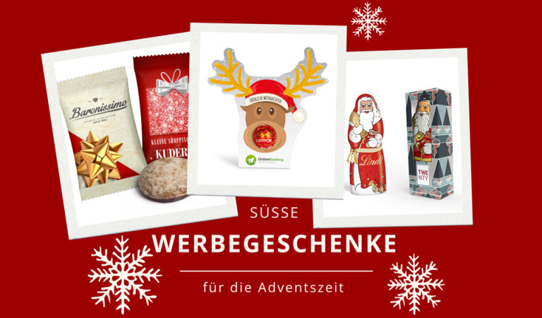 Titelbild Blogbeitrag Süße Werbegeschenke für die Adventszeit.