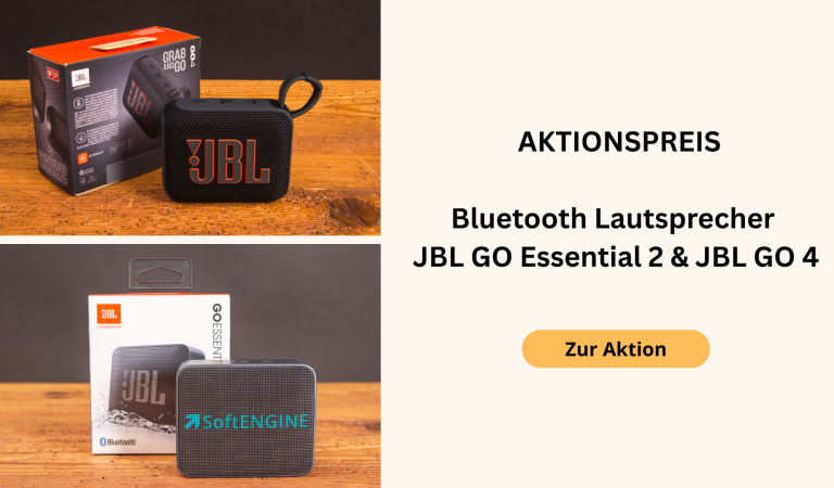 JBL GO 4 und JBL Essential Bluetooth Lautsprecher mit Logo als hochwertige Werbegeschenke für Mitarbeiter und Kunden – jetzt zum Aktionspreis bei werbemax